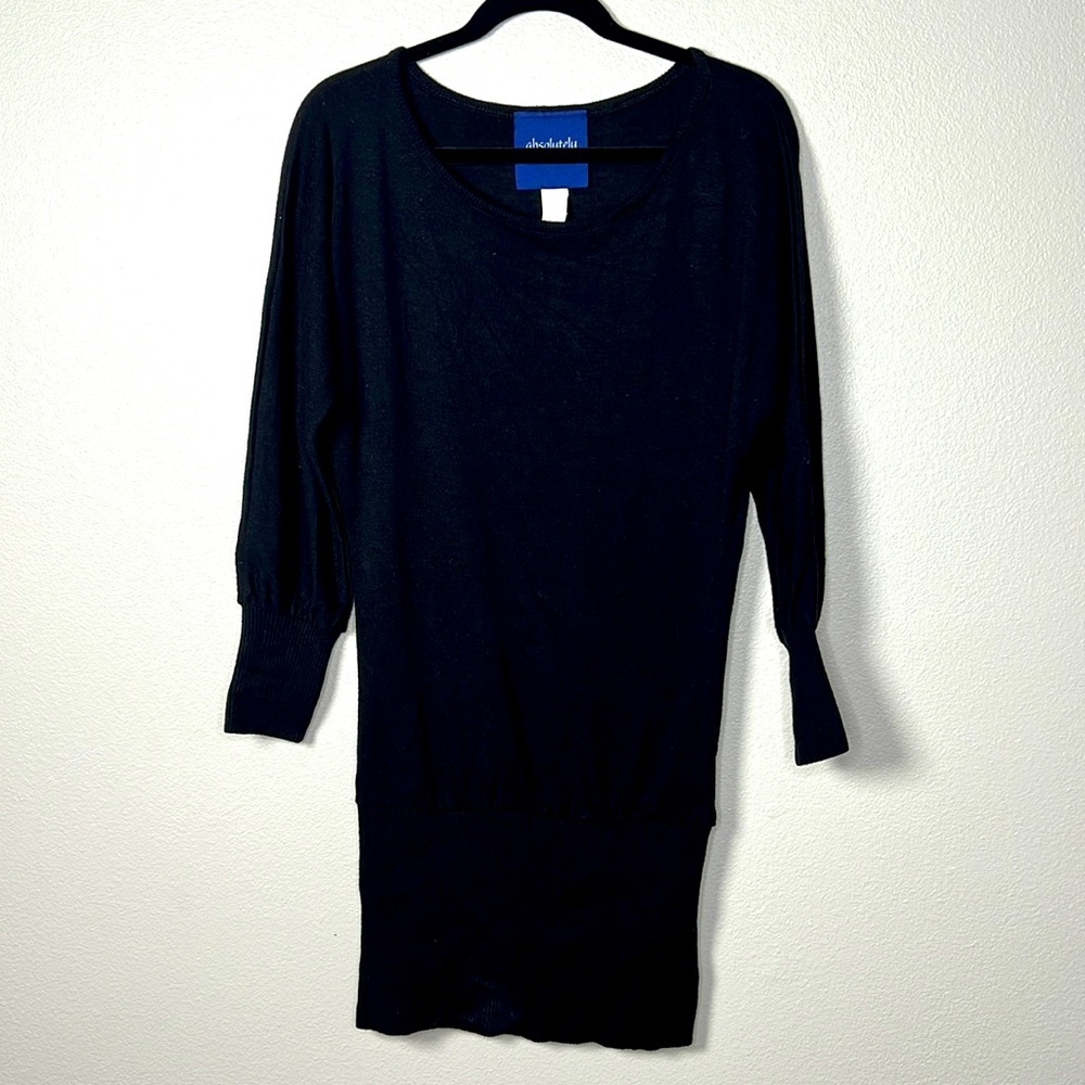 Absolutely Black Dress Long Sleeves